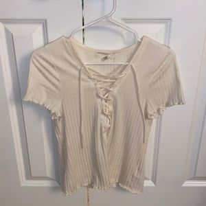 Urban Outfitters Lace up Blouse